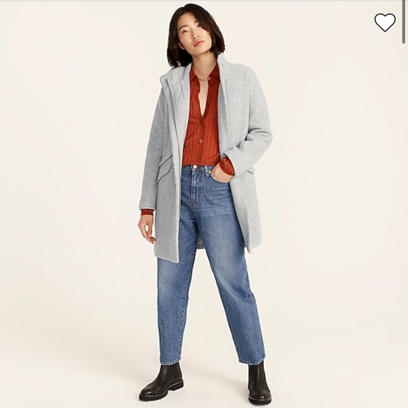 NWT J. Crew Cocoon Coat in Italian stadium-cloth wool - Picture 8 of 9